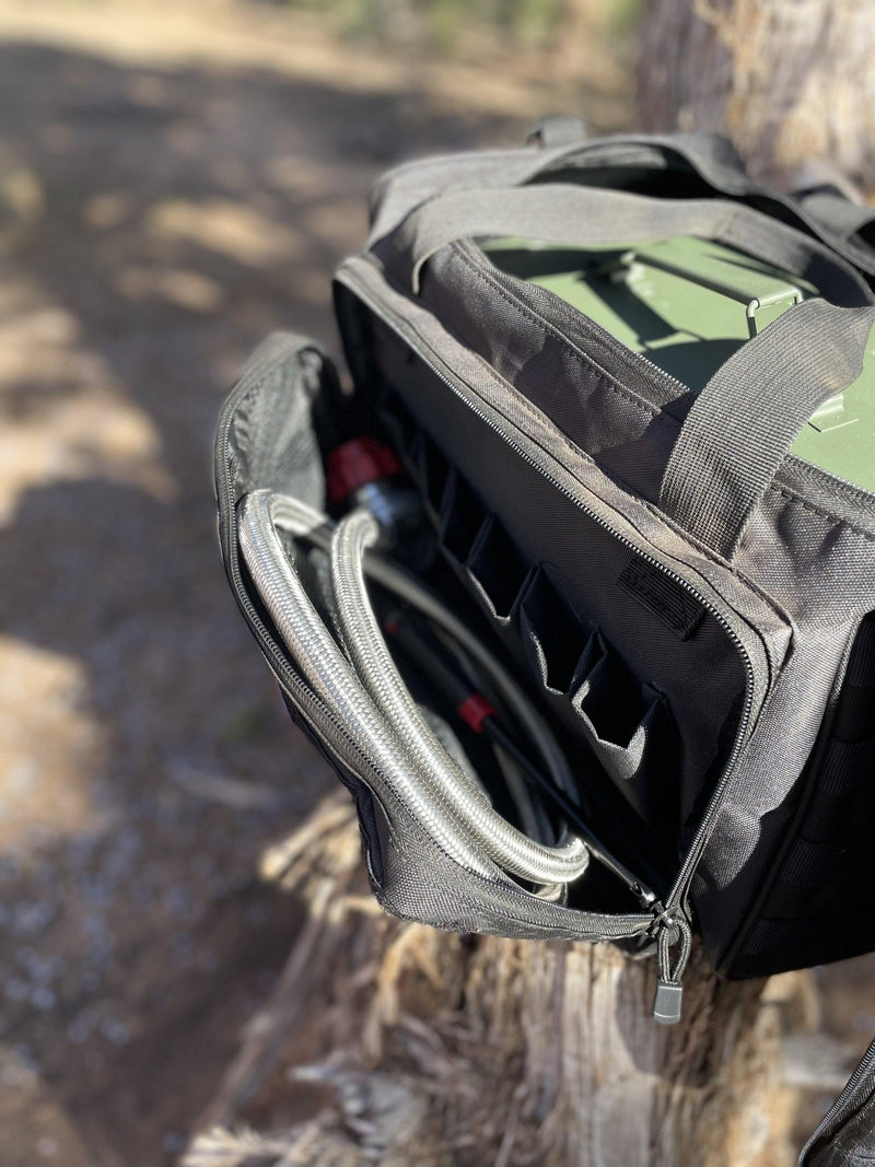 The Original LavaBox Combo: Our Bestseller bag showcasing organized storage and accessories for outdoor adventures.