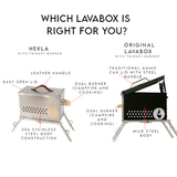 Which LavaBox is right for you? Features of The Original LavaBox Combo: Our Bestseller and Hekla.