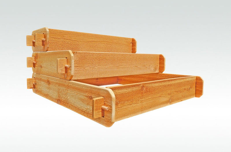 Timberlane Gardens Raised Garden Bed Kit 3 Tiered (1x3 2x3 3x3) Select Cedar Elevated Planter - Your One Stop Shop