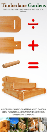 Timberlane Gardens Raised Garden Bed Kit 3 Tiered (1x3 2x3 3x3) Select Cedar Elevated Planter - Your One Stop Shop
