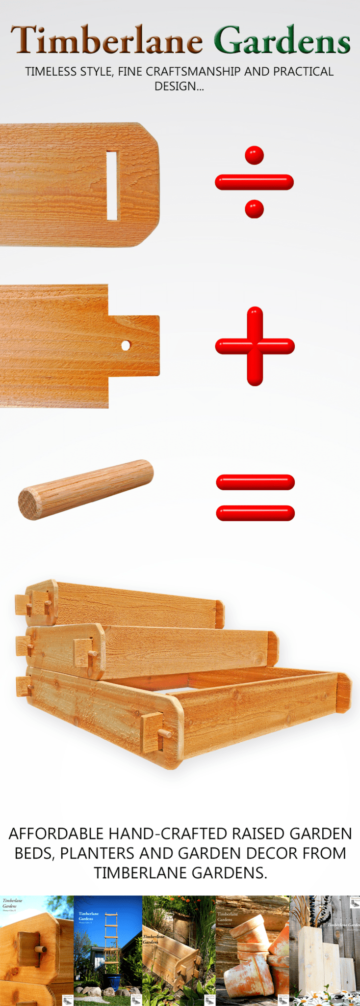 Timberlane Gardens Raised Garden Bed Kit 3 Tiered (1x3 2x3 3x3) Select Cedar Elevated Planter - Your One Stop Shop