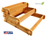 Timberlane Gardens Raised Garden Bed Kit 3 Tiered (1x3 2x3 3x3) Select Cedar Elevated Planter - Your One Stop Shop