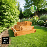 Timberlane Gardens Raised Garden Bed Kit 3 Tiered Pyramid (1x3 2x3 3x3) Select Cedar Elevated Planter - Your One Stop Shop