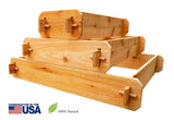 Timberlane Gardens Raised Garden Bed Kit 3 Tiered Pyramid (1x3 2x3 3x3) Select Cedar Elevated Planter - Your One Stop Shop