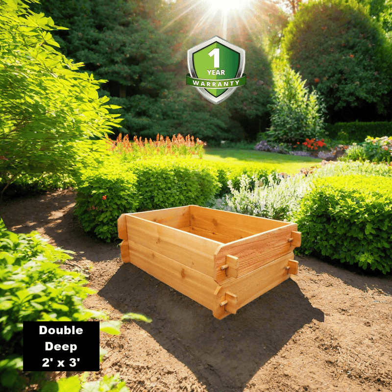 Timberlane Gardens Raised Garden Bed Kit Double Deep (Two 2x3) Select Cedar - Your One Stop Shop