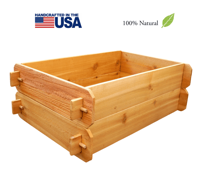 Timberlane Gardens Raised Garden Bed Kit Double Deep (Two 2x3) Select Cedar - Your One Stop Shop