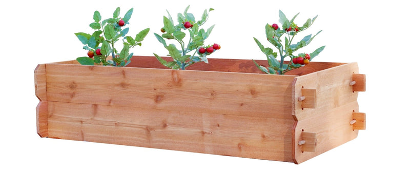 Timberlane Gardens Raised Garden Bed Kit Double Deep (Two 2x4) Select Cedar - Your One Stop Shop