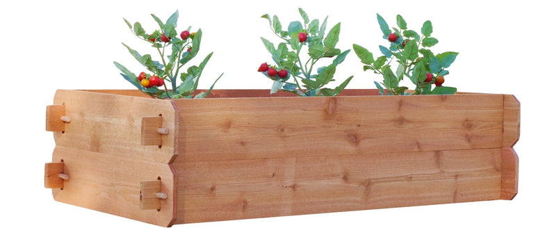 Timberlane Gardens Raised Garden Bed Kit Double Deep (Two 2x4) Select Cedar - Your One Stop Shop