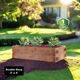 Timberlane Gardens Raised Garden Bed Kit Double Deep (Two 2x4) Select Cedar - Your One Stop Shop