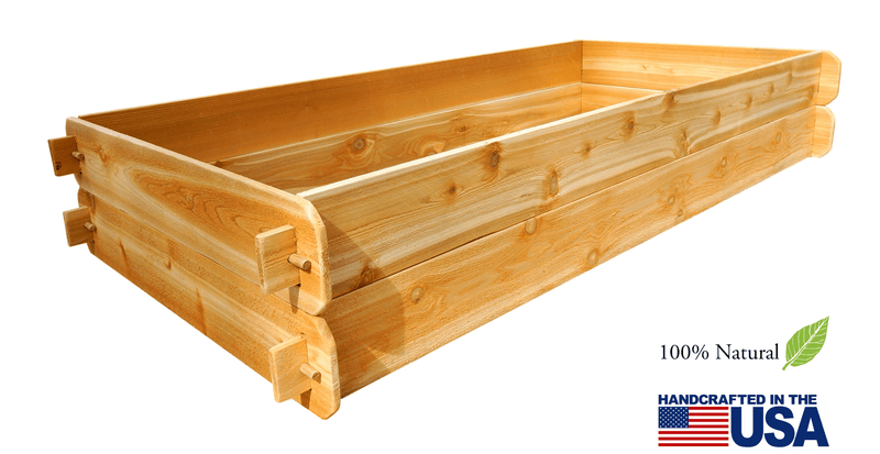 Timberlane Gardens Raised Garden Bed Kit Double Deep (Two 3x6) Select Cedar - Your One Stop Shop