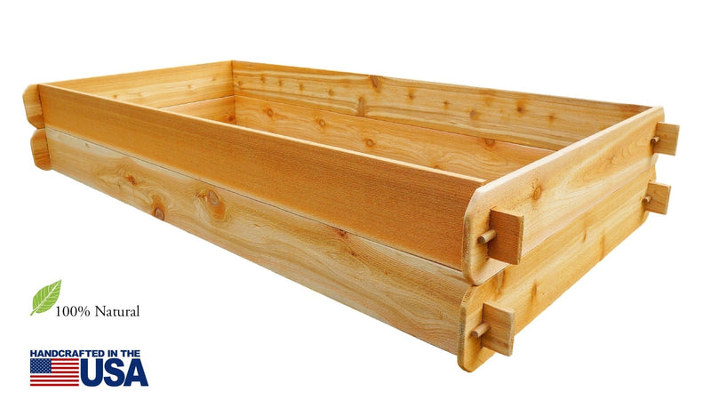 Timberlane Gardens Raised Garden Bed Kit Double Deep (Two 3x6) Select Cedar - Your One Stop Shop