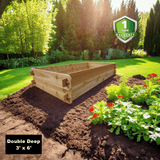 Timberlane Gardens Raised Garden Bed Kit Double Deep (Two 3x6) Select Cedar - Your One Stop Shop