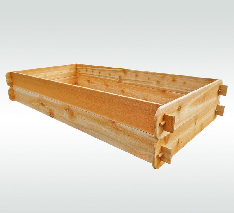 Timberlane Gardens Raised Garden Bed Kit Double Deep (Two 3x6) Select Cedar - Your One Stop Shop
