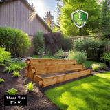 Timberlane Gardens Raised Garden Bed Kit Large 3 Tiered (1x6 2x6 3x6) Select Cedar Elevated Planter - Your One Stop Shop