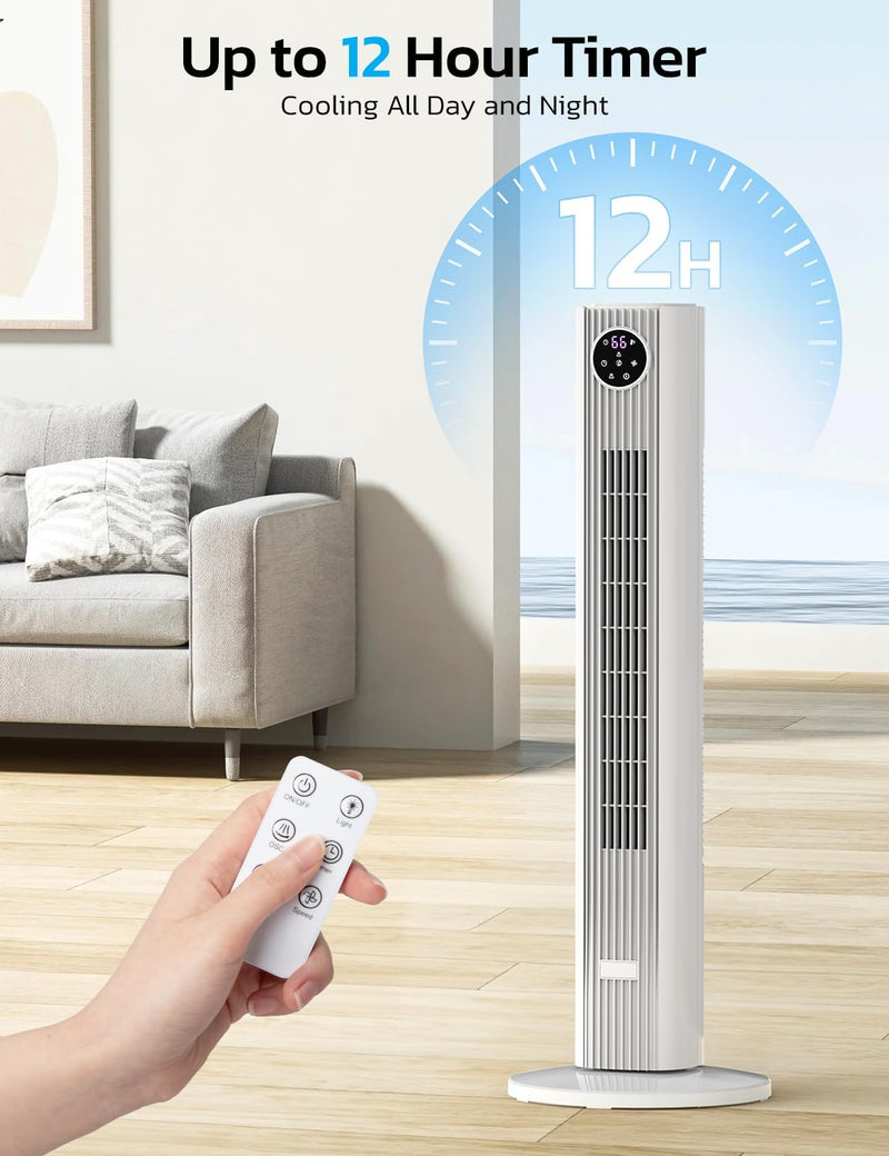 Tower Fan for Bedroom, 90° Oscillating Fan - Your One Stop Shop