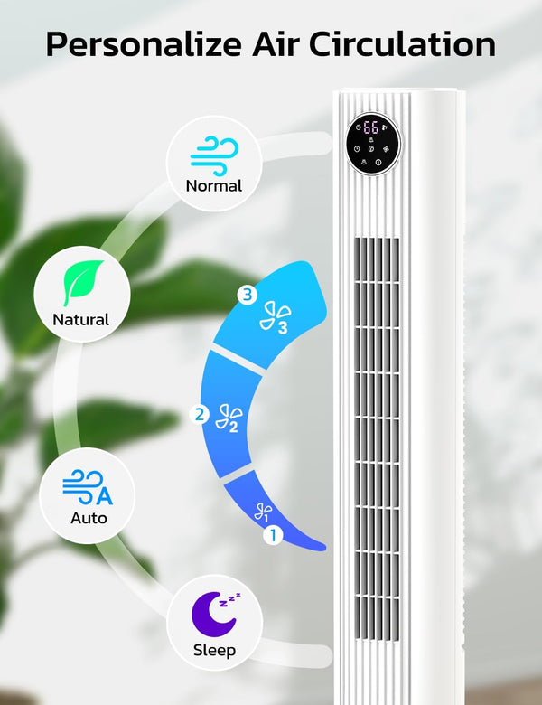 Tower Fan for Bedroom, 90° Oscillating Fan - Your One Stop Shop