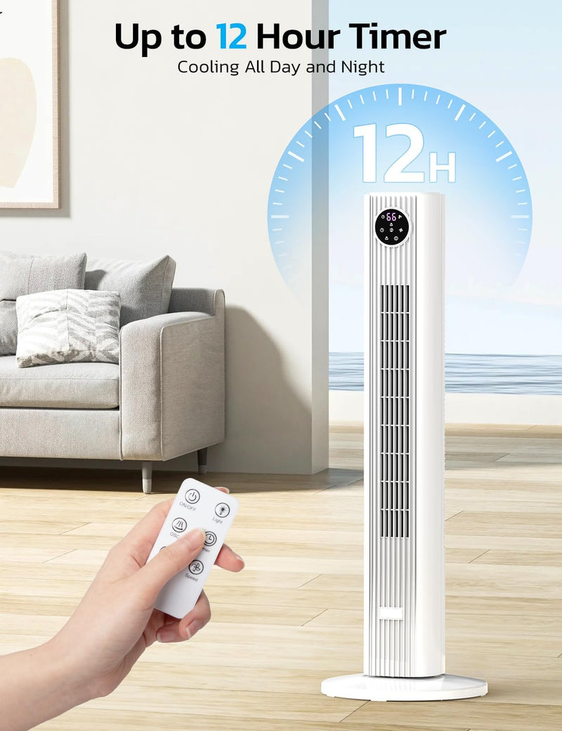 Tower Fan for Bedroom, 90° Oscillating Fan - Your One Stop Shop
