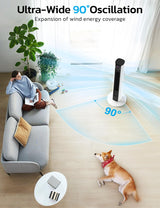 Tower Fan for Bedroom, 90° Oscillating Fan - Your One Stop Shop