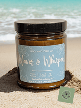 Waves & Whispers Wickless Candle – Calm, Refreshing, and Serene Ocean - Inspired Scent - Your One Stop Shop