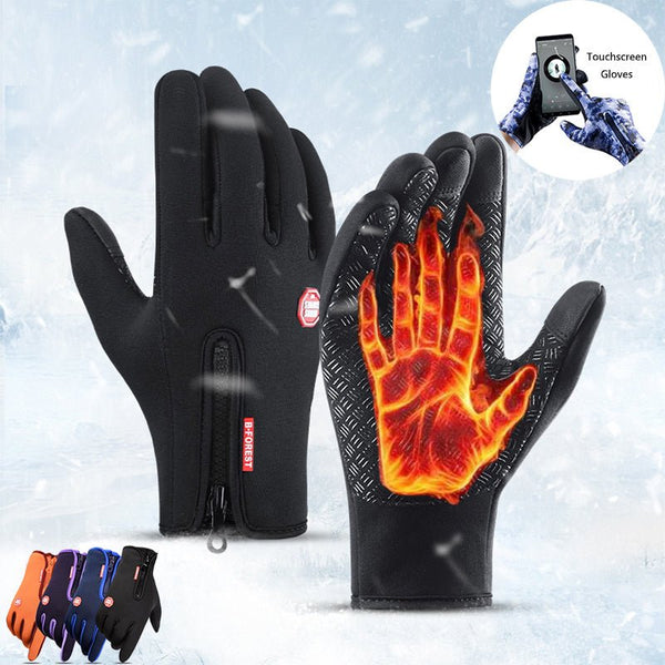 Winter Gloves Touch Screen Riding Motorcycle Sliding Waterproof Sports Gloves With Fleece - Your One Stop Shop