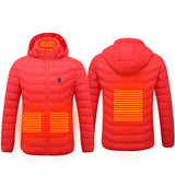Winter Heated Jacket USB Electric Cotton Coat Zip - up Heater Thermal Clothing Heating Vest For Men - Your One Stop Shop