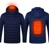 Winter Heated Jacket USB Electric Cotton Coat Zip - up Heater Thermal Clothing Heating Vest For Men - Your One Stop Shop