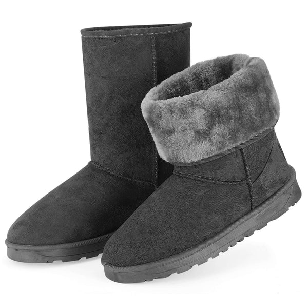 Women�s Waterproof Mid - Calf Snow Boots, Faux Suede, Fur - Lined, Warm & Cozy - Your One Stop Shop