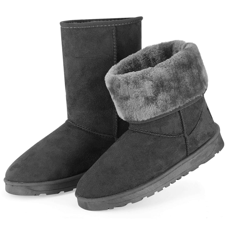 Women�s Waterproof Mid - Calf Snow Boots, Faux Suede, Fur - Lined, Warm & Cozy - Your One Stop Shop